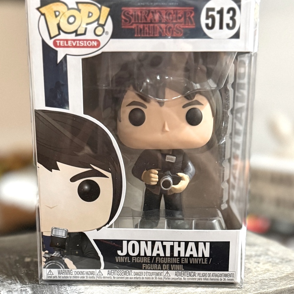SOLD Funko Pop! Stranger Things Jonathan Byers (with camera) 513 Vaulted